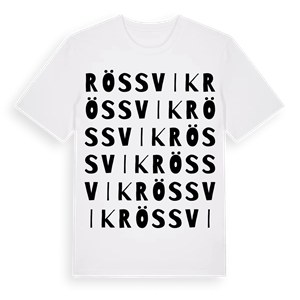 Rössvik ordlek t-shirt – ekologisk bomull t-shirt från Pinshirt