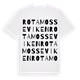 Rotamosseviken ordlek t-shirt