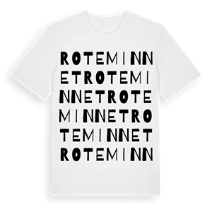 Roteminnet ordlek t-shirt – ekologisk bomull t-shirt från Pinshirt