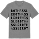 Mid Heather Gray t-shirt med Rothässle ordlek t-shirt