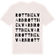 Vintage White t-shirt med Rottnekvarn ordlek t-shirt