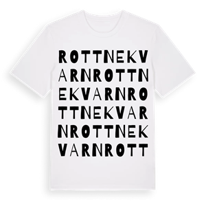 Rottnekvarn ordlek t-shirt – ekologisk bomull t-shirt från Pinshirt