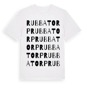 Rubbatorp ordlek t-shirt – ekologisk bomull t-shirt från Pinshirt
