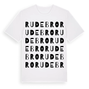 Rudebro ordlek t-shirt – ekologisk bomull t-shirt från Pinshirt