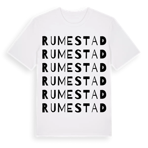Rumestad ordlek t-shirt – ekologisk bomull t-shirt från Pinshirt