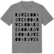 Mid Heather Gray t-shirt med Ruveboda ordlek t-shirt