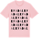 Pink Cotton t-shirt med Ryadal ordlek t-shirt