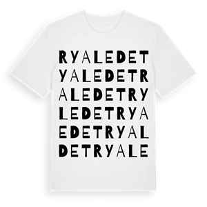 Ryaledet ordlek t-shirt – ekologisk bomull t-shirt från Pinshirt