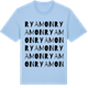 Blue Soul t-shirt med Ryamon ordlek t-shirt