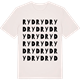 Vintage White t-shirt med Ryd ordlek t-shirt