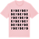 Pink Cotton t-shirt med Ryd ordlek t-shirt