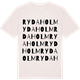 Vintage White t-shirt med Rydaholm ordlek t-shirt