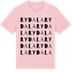 Pink Cotton t-shirt med Rydala ordlek t-shirt