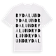White t-shirt med Rydalund ordlek t-shirt