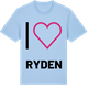 Blue Soul t-shirt med Jag älskar Ryden t-shirt stort tryck