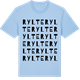Blue Soul t-shirt med Rylte ordlek t-shirt