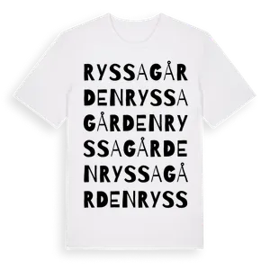 Ryssagården ordlek t-shirt – ekologisk bomull t-shirt från Pinshirt
