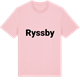 Pink Cotton t-shirt med Ryssby fetstil t-shirt