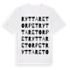 White t-shirt med Ryttaretorpet ordlek t-shirt
