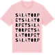 Pink Cotton t-shirt med Salatorpet ordlek t-shirt