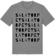 Mid Heather Gray t-shirt med Salatorpet ordlek t-shirt
