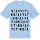 Blue Soul t-shirt med Sälhyltan ordlek t-shirt