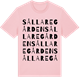 Pink Cotton t-shirt med Sållaregården ordlek t-shirt