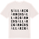Vintage White t-shirt med Sållaregården ordlek t-shirt