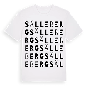 Sälleberg ordlek t-shirt – ekologisk bomull t-shirt från Pinshirt