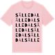 Pink Cotton t-shirt med Sälledal ordlek t-shirt