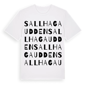 Sallhagaudden ordlek t-shirt – ekologisk bomull t-shirt från Pinshirt