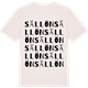 Vintage White t-shirt med Sällön ordlek t-shirt