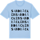 Blue Soul t-shirt med Sandbäcken ordlek t-shirt