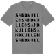 Mid Heather Gray t-shirt med Sandkullen ordlek t-shirt