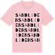 Pink Cotton t-shirt med Sandliden ordlek t-shirt