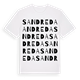 White t-shirt med Sandreda ordlek t-shirt