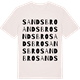 Vintage White t-shirt med Sandsbro ordlek t-shirt