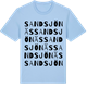 Blue Soul t-shirt med Sandsjönäs ordlek t-shirt