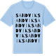 Blue Soul t-shirt med Sandvik ordlek t-shirt
