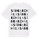 Sångaremåla ordlek t-shirt