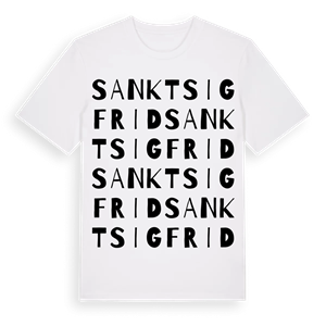 Sankt Sigfrid ordlek t-shirt – ekologisk bomull t-shirt från Pinshirt