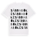 White t-shirt med Sånnaböke ordlek t-shirt
