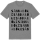 Mid Heather Gray t-shirt med Sånnaböke ordlek t-shirt