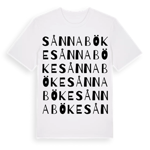 Sånnaböke ordlek t-shirt – ekologisk bomull t-shirt från Pinshirt