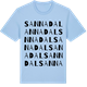 Blue Soul t-shirt med Sannadal ordlek t-shirt