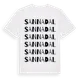 White t-shirt med Sannadal ordlek t-shirt