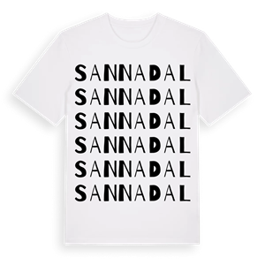 Sannadal ordlek t-shirt – ekologisk bomull t-shirt från Pinshirt