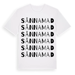 Sånnamad ordlek t-shirt – ekologisk bomull t-shirt från Pinshirt