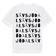 White t-shirt med Sävsjödal ordlek t-shirt