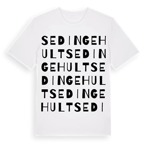 Sedingehult ordlek t-shirt – ekologisk bomull t-shirt från Pinshirt
